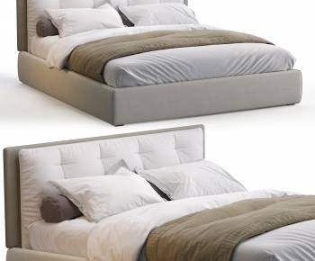 Modern Double Bed-ID:320342357