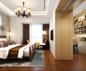 New Chinese Style Bedroom-ID:588269636