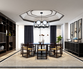 New Chinese Style Dining Room-ID:702943662