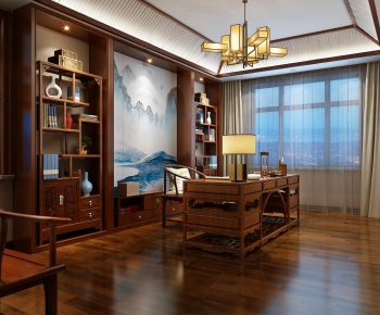 New Chinese Style Study Space-ID:621795173