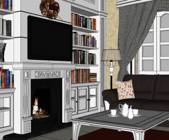 Modern A Living Room-ID:108265222