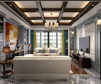 American Style A Living Room-ID:659142397