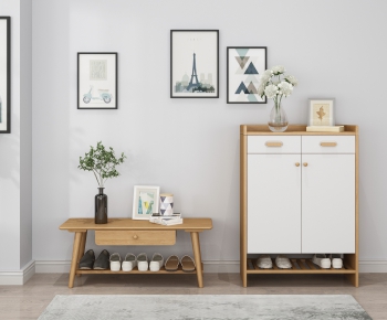 Nordic Style Shoe Cabinet-ID:857125745