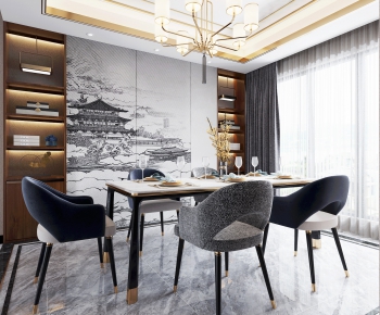 New Chinese Style Dining Room-ID:567594662