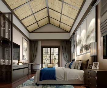 New Chinese Style Bedroom-ID:169929894