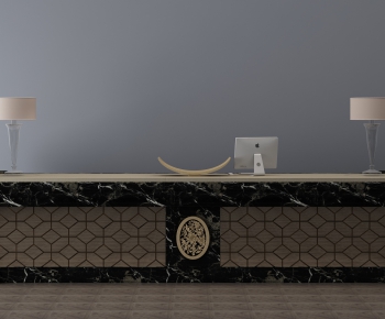 New Chinese Style Reception Desk-ID:138475621