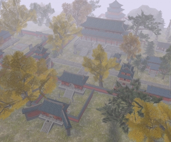 新中式古建筑天音寺全宗教-ID:270054283