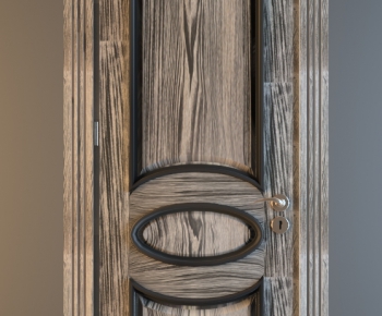 Modern Solid Wood Door-ID:463675562