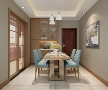 New Chinese Style Dining Room-ID:536509596