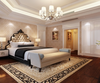 Simple European Style Bedroom-ID:421200824