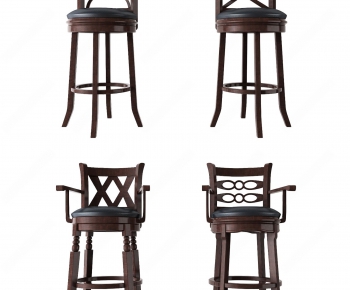 American Style Bar Chair-ID:272650552