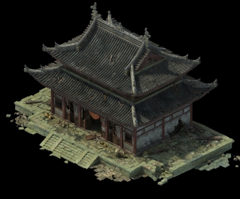 Chinese Style Ancient Architectural Buildings-ID:247843172