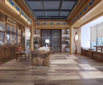 New Chinese Style Tea House-ID:290838217