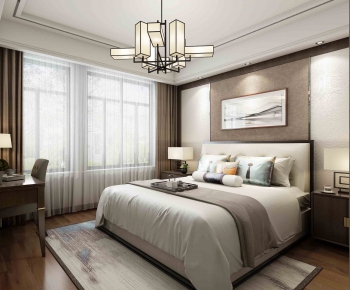 New Chinese Style Bedroom-ID:828094325