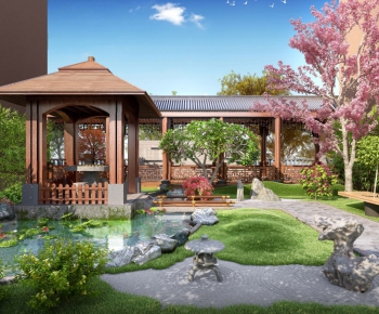 New Chinese Style Courtyard/landscape-ID:711922723