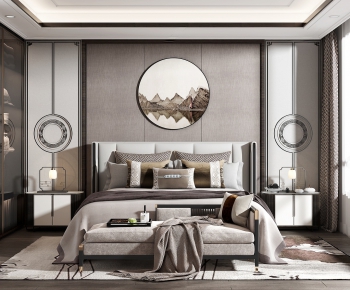 New Chinese Style Bedroom-ID:290316851