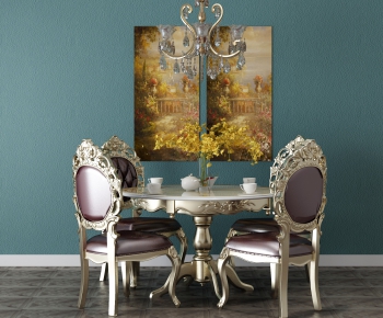 New Classical Style Dining Table And Chairs-ID:153171576