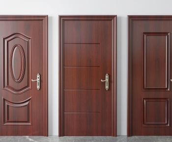 New Chinese Style Solid Wood Door-ID:721309991