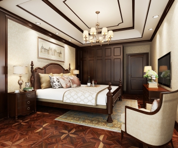 American Style Bedroom-ID:358082846