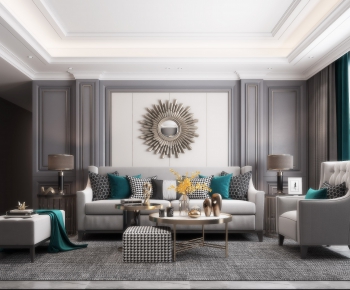 American Style A Living Room-ID:796354312