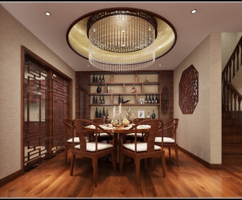 Chinese Style Dining Room-ID:136361364