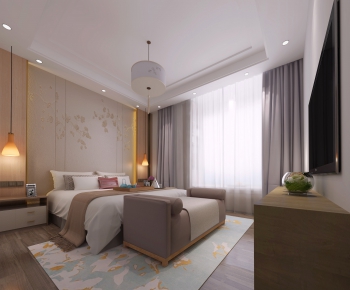 New Chinese Style Bedroom-ID:617805872