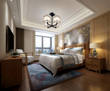 New Chinese Style Bedroom-ID:432279793