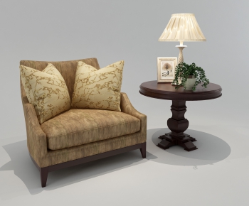 Simple European Style Single Sofa-ID:285233739