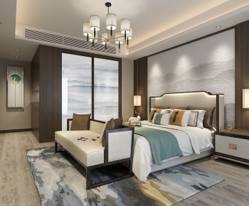 New Chinese Style Bedroom-ID:141638261