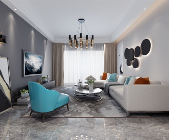 Modern A Living Room-ID:382390592