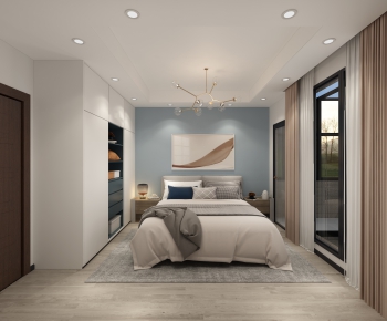 Nordic Style Bedroom-ID:255173815