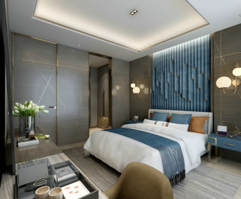 New Chinese Style Bedroom-ID:541601953