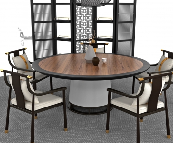 New Chinese Style Dining Table And Chairs-ID:502688352