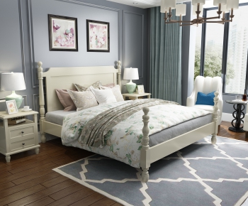 American Style Double Bed-ID:629950935