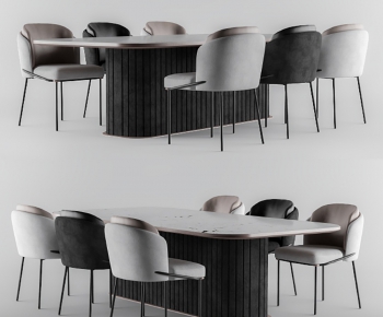 Modern Dining Table And Chairs-ID:399408728