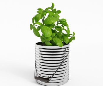 Modern Potted Green Plant-ID:860478662