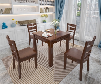 Modern Dining Table And Chairs-ID:963874631
