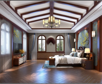 New Chinese Style Bedroom-ID:274223677