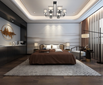 New Chinese Style Bedroom-ID:743171349