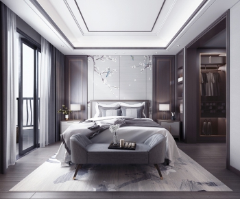 New Chinese Style Bedroom-ID:726603824