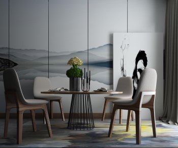 Modern Dining Table And Chairs-ID:964168472