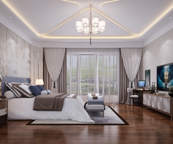 New Chinese Style Bedroom-ID:418586747