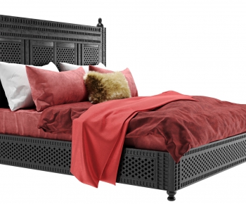New Classical Style Double Bed-ID:983249932