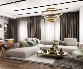 Modern A Living Room-ID:378649924