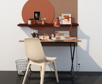 Nordic Style Computer Desk And Chair-ID:464552974