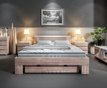 Modern Double Bed-ID:137876988