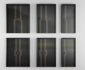 Post Modern Style Solid Wood Door-ID:203118565