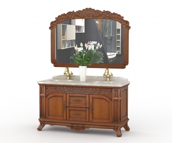 European Style Bathroom Cabinet-ID:975854217