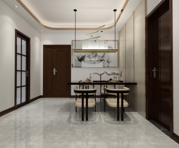 New Chinese Style Dining Room-ID:907920742