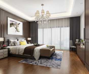 New Chinese Style Bedroom-ID:181427315